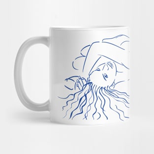 Woman lineart portrait Mug